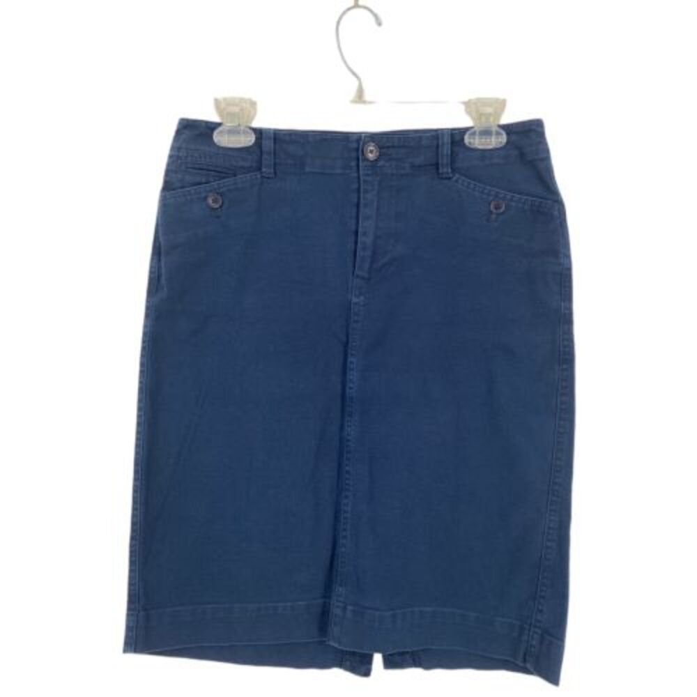 Lauren Ralph Lauren Blue Pencil Skirt A Line Size 4 Classic Office Preppy